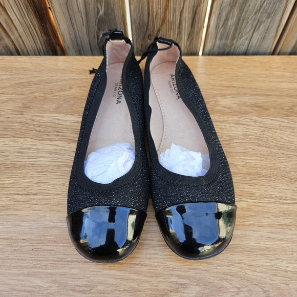 Aeizona Jean Con. Elegant Black Girls Flats Size 2M - Picture 5 of 15